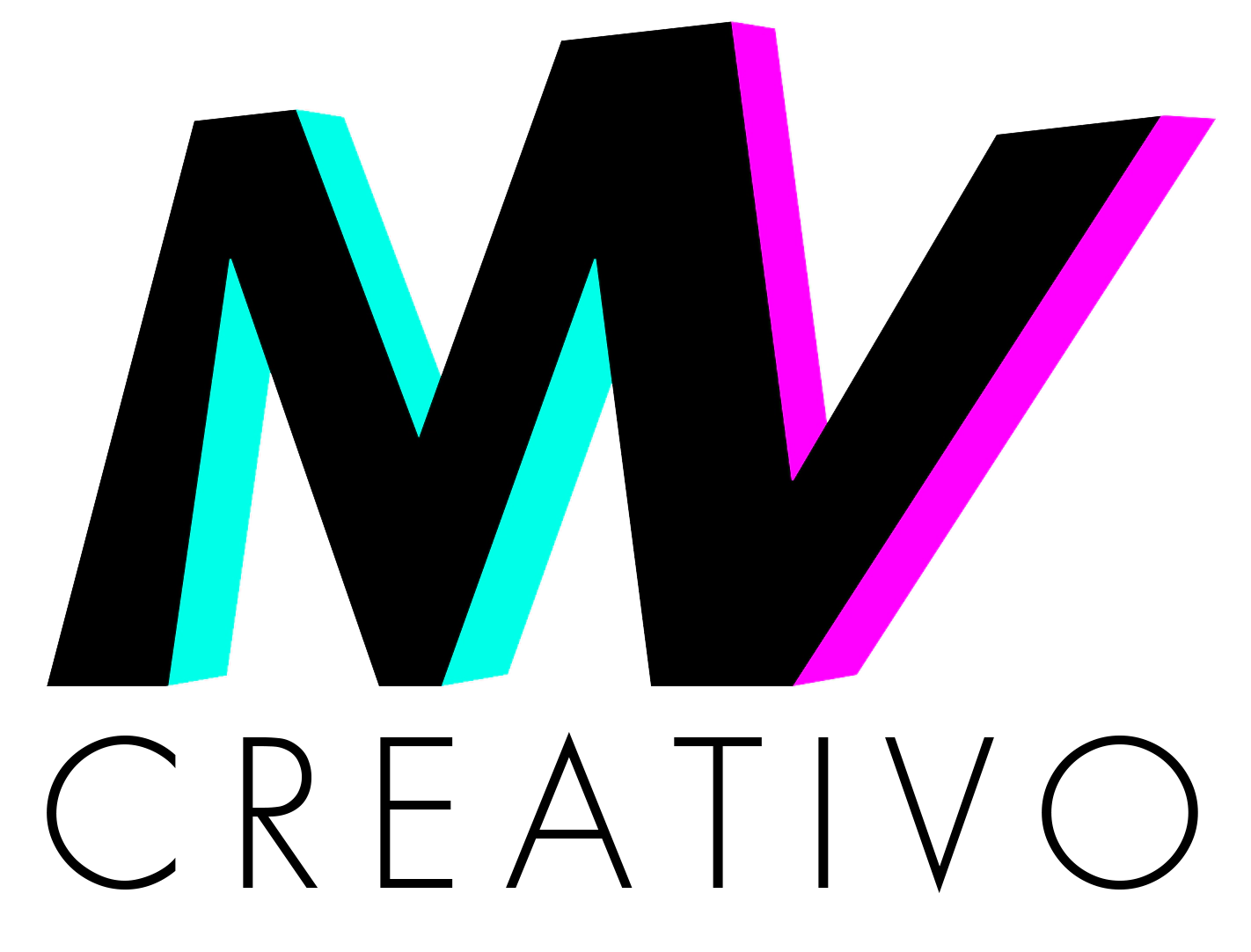 Logo de MV Creativo_negro